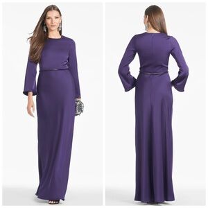 Sachin & Babi Alex Gown Amethyst Purple Maxi Size 2 FLAWED FLAWED‎